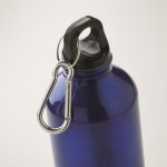 Auslaufsichere Flasche aus recyceltem Aluminium mit Karabiner, 500 ml Farbe blau drittes Detailbild