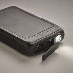 Magnetisches kabelloses 5-W-Ladegerät und Powerbank mit 5000-mAh-Solarpanel Farbe schwarz sechstes Detailbild
