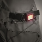 Wiederaufladbare COB-Mini-Taschenlampe mit 6 Modi, Clip und Magnetverschluss Farbe schwarz drittes Detailbild