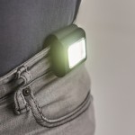 Wiederaufladbare COB-Mini-Taschenlampe mit 6 Modi, Clip und Magnetverschluss Farbe schwarz viertes Detailbild