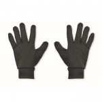 Taktile Handschuhe im sportlichen Look aus Polyester für die Smartphone-Nutzung Farbe schwarz