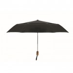 Windfester, faltbarer Regenschirm aus 190T Polycotton, Ø99 cm Farbe schwarz