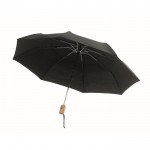 Windfester, faltbarer Regenschirm aus 190T Polycotton, Ø99 cm Farbe schwarz zweite Ansicht