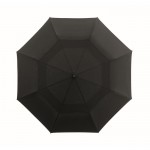 Windfester, faltbarer Regenschirm aus 190T Polycotton, Ø99 cm Farbe schwarz fünfte Ansicht