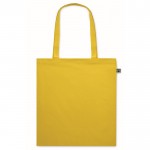 Baumwolltasche mit langen Henkel, Fairtrade, 140 g/m2 farbe gelb zweite Ansicht