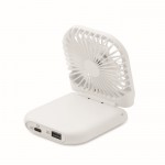 Faltbarer Ventilator für Schreibtisch oder Handy mit 4 Modi farbe weiß zweite Ansicht