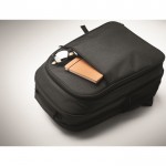 Laptop-Rucksack aus RPET mit Kühlfach, 15'' farbe schwarz sechstes Detailbild