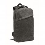 Laptop-Rucksack aus RPET-Filz mit Trolley-Halterung, 13'' farbe dunkelgrau
