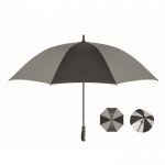 Reflektierender Pongee-Regenschirm mit manueller Öffnung, 30'' farbe schwarz