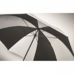 Reflektierender Pongee-Regenschirm mit manueller Öffnung, 30'' farbe schwarz drittes Detailbild