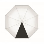 Transparenter Regenschirm mit 1 Panel und Gummigriff, 23'' farbe schwarz dritte Ansicht