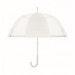 Transparenter Regenschirm mit 1 Panel und Gummigriff, 23'' farbe weiß