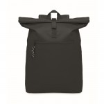 Rolltop-Rucksack für Laptop aus Polyester, 15'' farbe schwarz