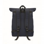Rolltop-Rucksack für Laptop aus Polyester, 15'' farbe blau zweite Ansicht