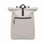 Rolltop-Rucksack für Laptop aus Polyester, 15'' farbe weiß