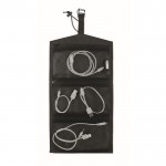 Rolltasche aus RPET umwandelbar in Kulturbeutel farbe schwarz fünfte Ansicht