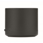 Kabelloser Lautsprecher aus recyceltem Material farbe schwarz dritte Ansicht