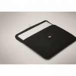 Laptophülle aus Baumwolle mit Bambus, 15”, 120 g/m2 farbe schwarz drittes Detailbild