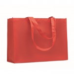 Tasche aus RPET Non-Woven mit langen Henkeln, 80 g/m2 farbe rot