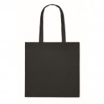 Tasche aus RPET Non-Woven mit langen Henkeln, 80 g/m2 farbe schwarz zweite Ansicht