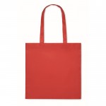 Tasche aus RPET Non-Woven mit langen Henkeln, 80 g/m2 farbe rot zweite Ansicht