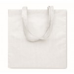 Tasche aus RPET Non-Woven mit langen Henkeln, 80 g/m2 farbe weiß