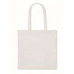 Tasche aus RPET Non-Woven mit langen Henkeln, 80 g/m2 farbe weiß zweite Ansicht