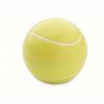 Lippenbalsam in Tennisballform mit Vanillearoma, SPF10 farbe gelb zweite Ansicht