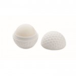 Lippenbalsam in Golfballform mit Vanillearoma, SPF10 farbe weiß