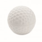 Lippenbalsam in Golfballform mit Vanillearoma, SPF10 farbe weiß zweite Ansicht