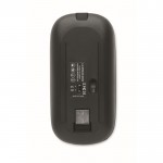 Kabellose Maus aus ABS mit wiederaufladbarer USB Akku farbe schwarz dritte Ansicht