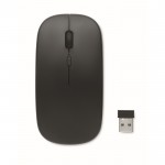 Kabellose Maus aus ABS mit wiederaufladbarer USB Akku farbe schwarz vierte Ansicht
