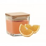 Kerze im Glasbehälter mit verschiedenen Düften, 50 gr farbe orange fünfte Ansicht