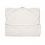 Weißes Handtuch für Babys aus Baumwolle mit Kapuze, 300 g/m2 farbe weiß