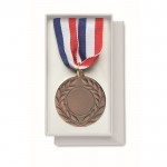 Medaille aus Eisen in den 3 Farben Blau, Weiß und Rot farbe braun