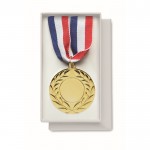 Medaille aus Eisen in den 3 Farben Blau, Weiß und Rot farbe gold