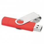 USB-Sticks für Firmen und mobiler Verbindung Farbe rot Ansicht mit Druckfläche