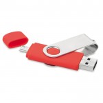 USB-Sticks für Firmen und mobiler Verbindung Farbe rot Kappe geöffnet