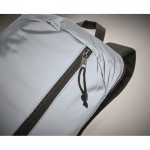 Reflektierender Rucksack aus Polyester Farbe mattsilber fünftes Detailbild