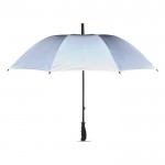 Reflektierender Regenschirm mit Logo bedrucken lassen Farbe mattsilber erste Ansicht