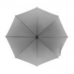 Reflektierender Regenschirm mit Logo bedrucken lassen Farbe mattsilber zweite Ansicht