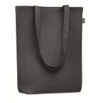 Einkaufstasche bedruckt aus Hanf Farbe schwarz