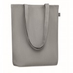 Einkaufstasche bedruckt aus Hanf Farbe grau