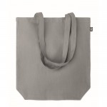 Einkaufstasche bedruckt aus Hanf Farbe grau erste Ansicht