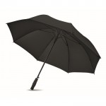 Elegante bedruckte winddichte Regenschirme Farbe schwarz zweite Ansicht