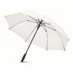 Elegante bedruckte winddichte Regenschirme Farbe weiß zweite Ansicht