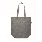 Faltbare Einkaufstasche aus Filz Farbe grau zweite Ansicht