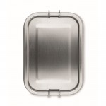 Bedruckte Lunchboxen aus Stahl Farbe mattsilber fünfte Ansicht