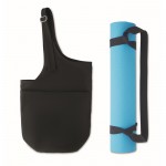Set aus Yogamatte und Gymnastikgürtel Farbe schwarz
