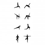Set aus Yogamatte und Gymnastikgürtel Farbe schwarz sechste Ansicht